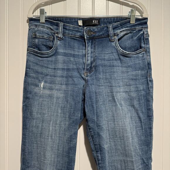 Kut From The Kloth Amy Crop Straight Leg Jeans Size 10 - Picture 2 of 6